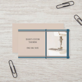 Taupeテーラー裁縫機械名刺 名刺