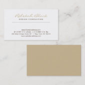 TAUPEデザイシンプルナー名刺のエレガンス 名刺 (正面/裏面)