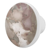 Taupeパレットインクと金ゴールド抽象芸術 セラミックノブ (右)