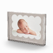 Taupeモダン Scalloped Birth発表 フォトブロック (右)