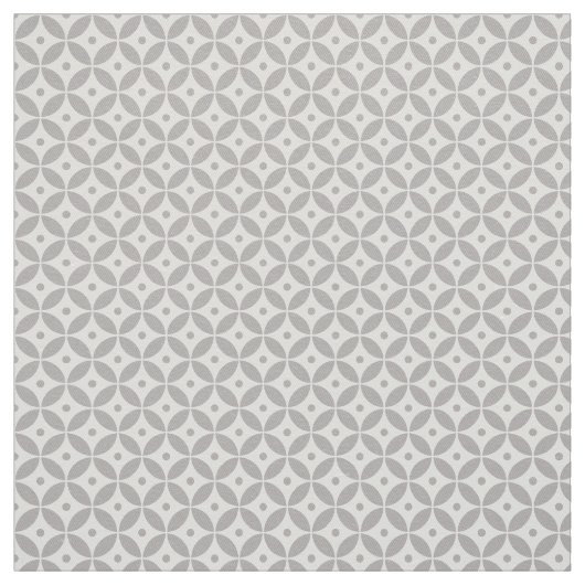 Taupe幾何学円パターンShippo.沿岸 ファブリック (見本)