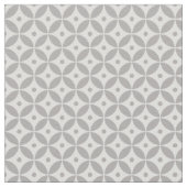 Taupe幾何学円パターンShippo.沿岸 ファブリック (クローズアップ)