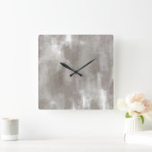 Taupe抽象芸術壁時計 スクエア壁時計 (ホーム)
