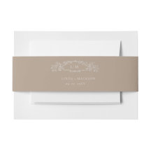 Taupe植物クレストモノグラ結婚ムの