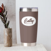 Taupe様式化結婚した花嫁のメイド 保温保冷タンブラー