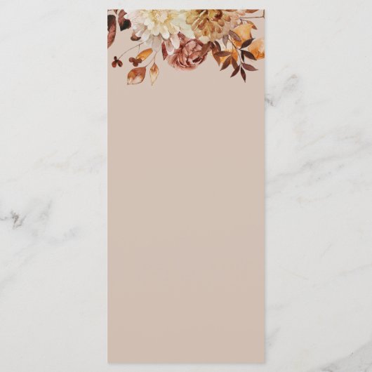 Taupe紅葉 メニュー (裏面)