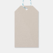 Taupe金ゴールドカボチャ秋ベビーシャワーサンキュー ギフトタグ (裏面)