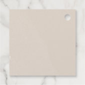 Taupe金ゴールドカボチャ秋ベビーシャワーサンキュー フェイバータグ (裏面)