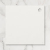 Taupe & アイボリーカップルMonogramありがとう フェイバータグ (裏面)