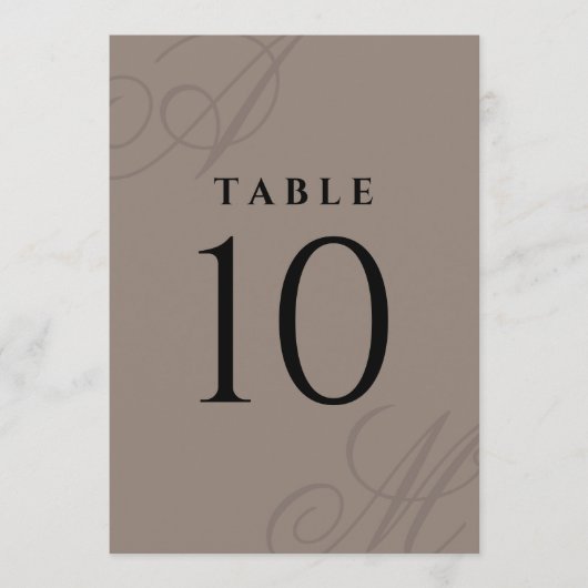 Taupe モダン Edgeモノグラエレガントム表番号 (正面)