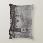 Taupe and Cyan 動揺して Skyline Venice Italy アウトドアクッション (裏面(縦))