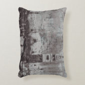 Taupe and Cyan 動揺して Skyline Venice Italy アウトドアクッション (正面(垂直))