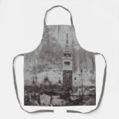 Taupe and Cyan 動揺して Skyline Venice Italy エプロン (正面)
