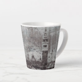 Taupe and Cyan 動揺して Skyline Venice Italy カフェラテマグ