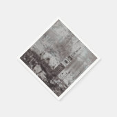 Taupe and Cyan 動揺して Skyline Venice Italy スタンダードカクテルナプキン (角)