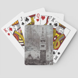 Taupe and Cyan 動揺して Skyline Venice Italy トランプ