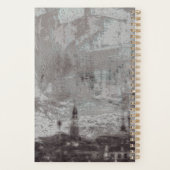 Taupe and Cyan 動揺して Skyline Venice Italy プランナー手帳 (裏面)
