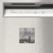 Taupe and Cyan 動揺して Skyline Venice Italy マグネット (インサイチュ (食洗機))