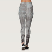 Taupe and Cyan 動揺して Skyline Venice Italy レギンス (裏面)