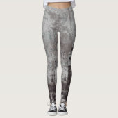 Taupe and Cyan 動揺して Skyline Venice Italy レギンス (正面)