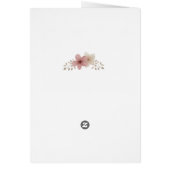 Taupe and Pink Floral Birthday Card | Elegant Card (裏面)