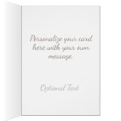 Taupe and Pink Floral Birthday Card | Elegant Card (内側 (右))