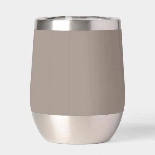 Taupe and Pink Floral Stainless Wine Glass (背面)