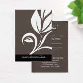 Taupe beigeリーフサロンスパギフトカード証明書 (デスク)