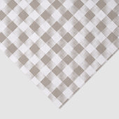 Taupe Beige白い格子模様 薄葉紙 (詳細)