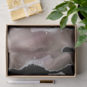 Taupe & Black Agate with SilverグリッターGeode 薄葉紙 (ギフト)