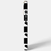 Taupe、Black、Whiteの格子縞ハート Case-Mate iPhoneケース (裏面 / 左)