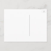 Taupe、Blue、およびMaroonのフローラ素朴が日付を保存 案内ポストカード (裏面)