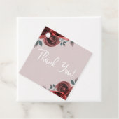 Taupe Burgundy Waterカラーバラ緑結婚色 フェイバータグ (インサイチュ)