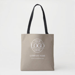 Taupe Business Corporate Company Logo Promotional トートバッグ