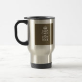 Taupe Coffee静保かで、テキストを簡単に持つ トラベルマグ (左)