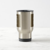 Taupe Coffee静保かで、テキストを簡単に持つ トラベルマグ (中央)