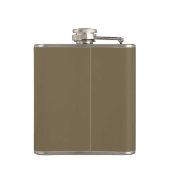 Taupe Coffee Color Decorカスタマイズ可能 フラスク (裏面)