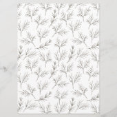 Taupe Dainyスクリプト結婚のサンキューカード プログラム (裏面)