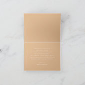 Taupe Gingham Baby Thank You Card | Blocks サンキューカード (内部)