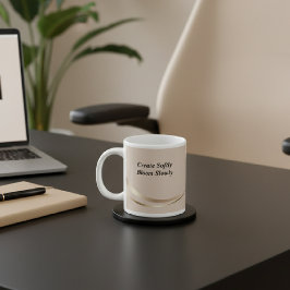 Taupe Gold Inspirational ジャンボコーヒーマグカップ