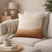 Taupe Gold Stripe Throw Pillow クッション