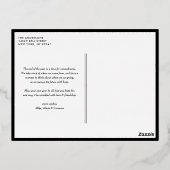 Taupe Greenスカンジナビアの2枚の写真クリスマス 箔シーズンポストカード (裏面)