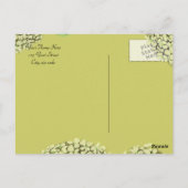 Taupe Hydrangea Thank You Post Card ポストカード (裏面)