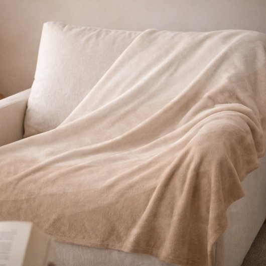 Taupe Ivory Horizon Fleece Blanket フリースブランケット