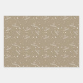 Taupe Kids Eid Mubarak ラッピングペーパーシート (正面2)