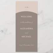 Taupe Monogramミニマリスト結婚ジャパンディ プログラム (正面)