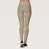 Taupe Polka Dot Leggings for Any Occasion レギンス (裏面)