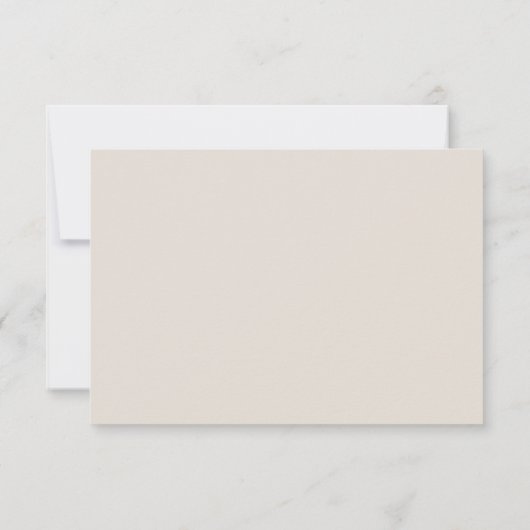 Taupe RSVP Card | Minimal Elegant Wedding Response (裏面)