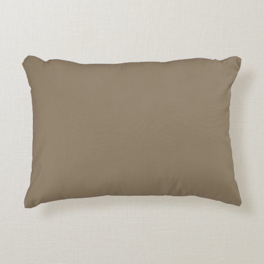 Taupe Solid Color, Cushion, Simple, Netral, Modern アクセントクッション (正面)