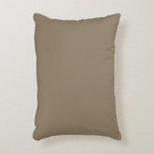 Taupe Solid Color, Cushion, Simple, Netral, Modern アクセントクッション (正面(垂直))